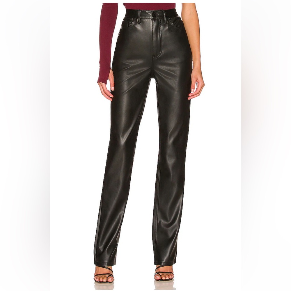AFRM Sleek Black Faux Leather Pants